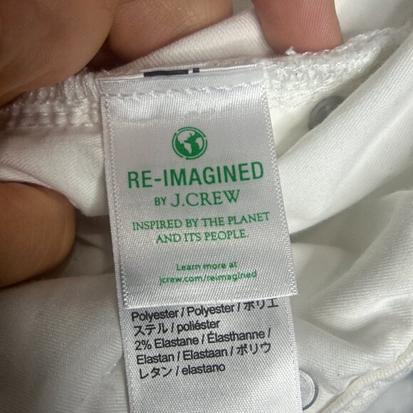 EUC J.Crew 9 in Demi Boot Crop White Jeans Size 32 - Picture 10 of 16